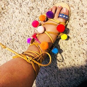 NEW Pom Pom sandals